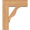 Ekena Millwork Funston Block Smooth Bracket w/ Offset Brace, Western Red Cedar, 7 1/2"W x 22"D x 26"H BKT0806X22X26FST05SWR - alternate 4